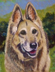 Pastel portrait of shepherd