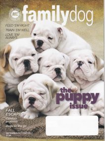 Cover of AKC Sept./Oct. Family Dog Magazine