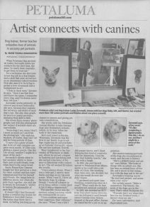 Argus newspaper article on Lesley Zoromski, artist